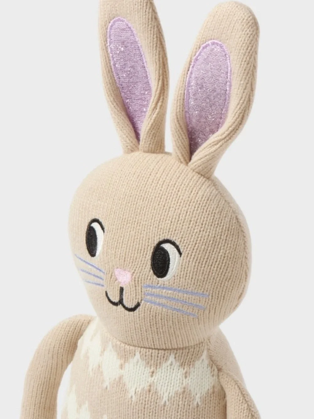New! Spring 2026 Beige Knit Bunny Plush - Spritz™ Target